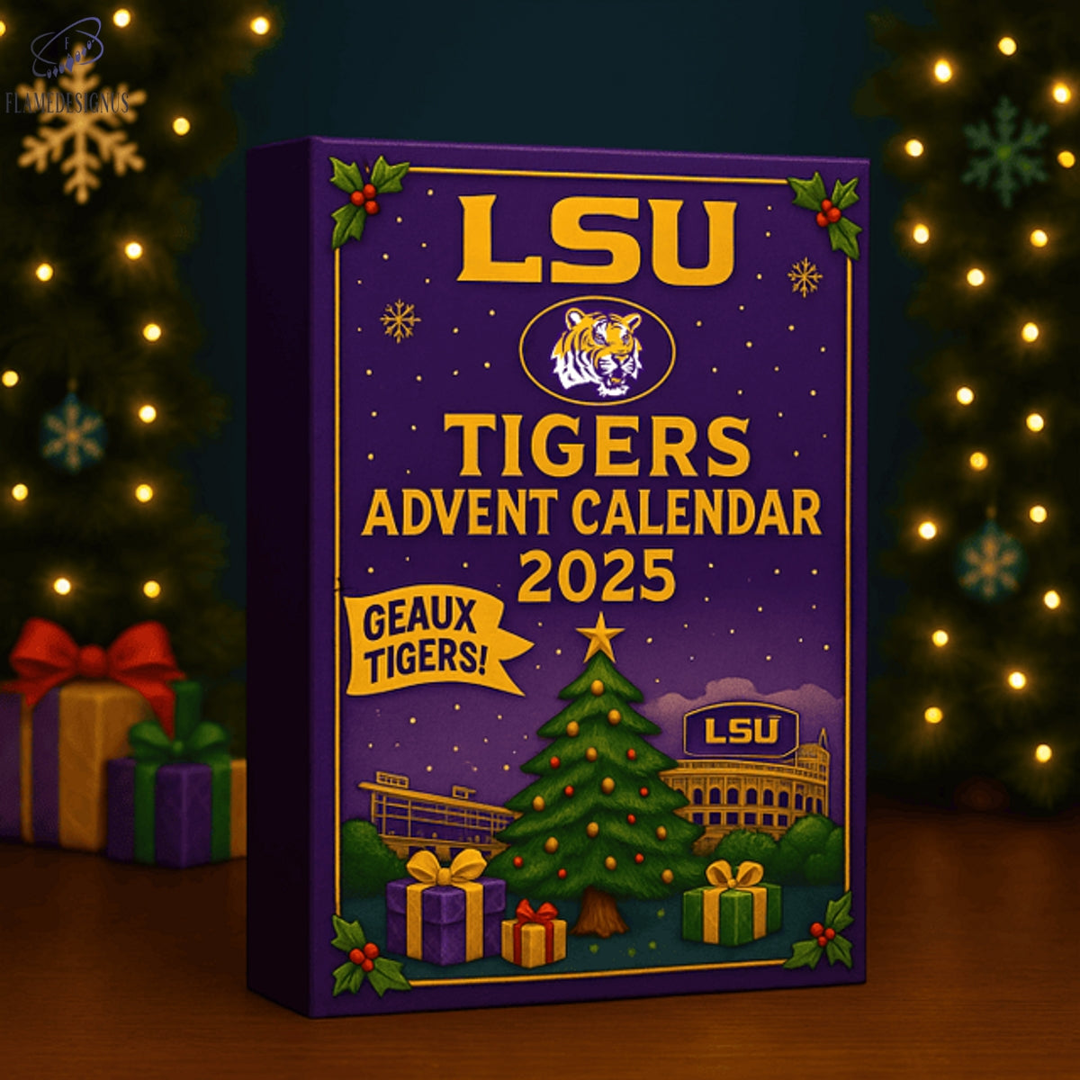 Buildercar - LSU Tigers Geaux Tigers Advent Calendar 2025 -2D Acrylic
