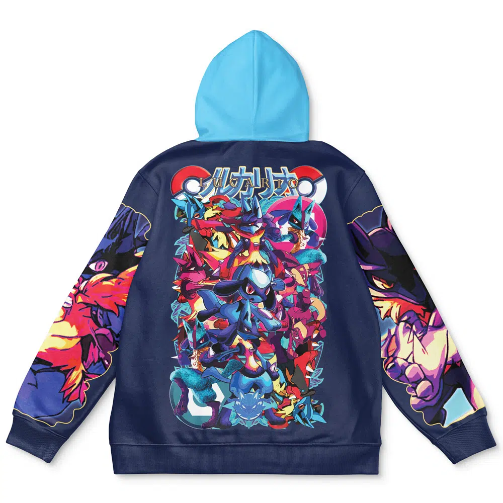 Buildercar - Lucario V2 Pokemon Streetwear Hoodie