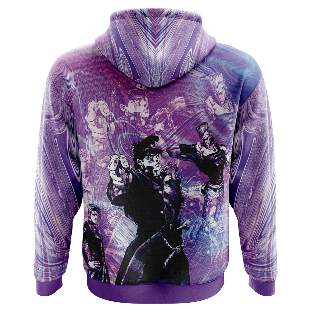 Buildercar - Lucid Stardust Crusaders Jojo’s Bizarre Adventure Hoodie - Image 3