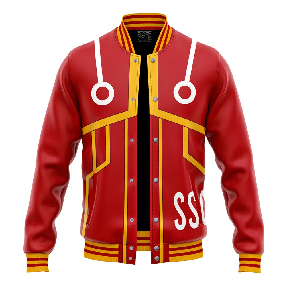 Buildercar - Luffy Egghead One Piece Varsity Jacket