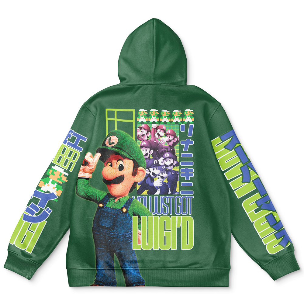 Buildercar - Luigi Mario Bros Streetwear Hoodie