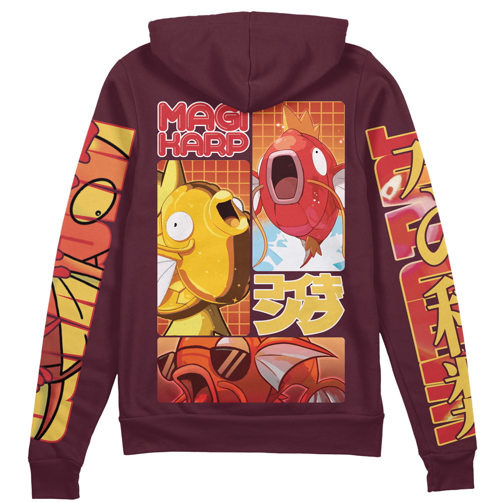 Buildercar - Magikarp Pokemon Streetwear Zip Hoodie Jacket