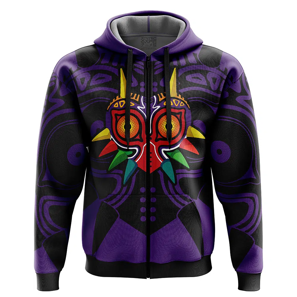Buildercar - Majora's Mask Zelda Zip Hoodie Jacket