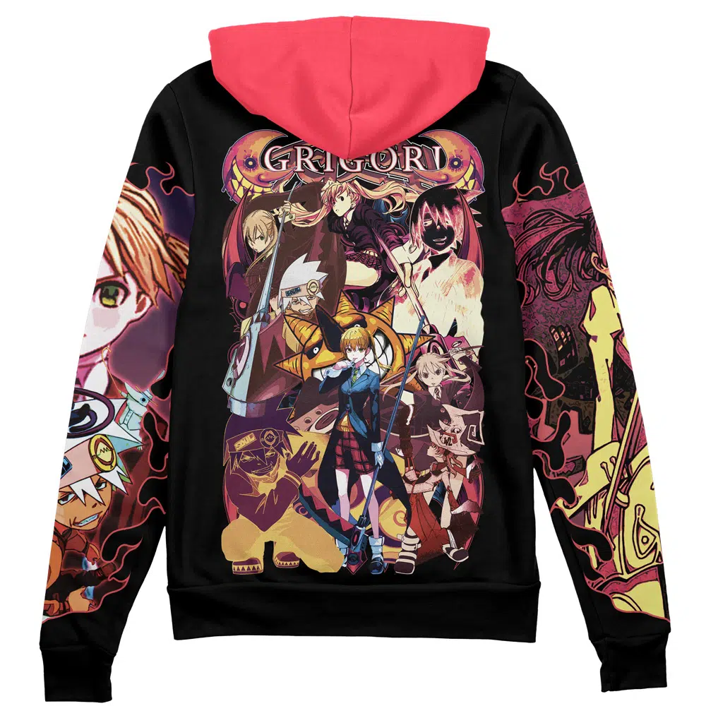 Buildercar - Maka Albarn x Soul Evans Soul Eater Streetwear Zip Hoodie Jacket