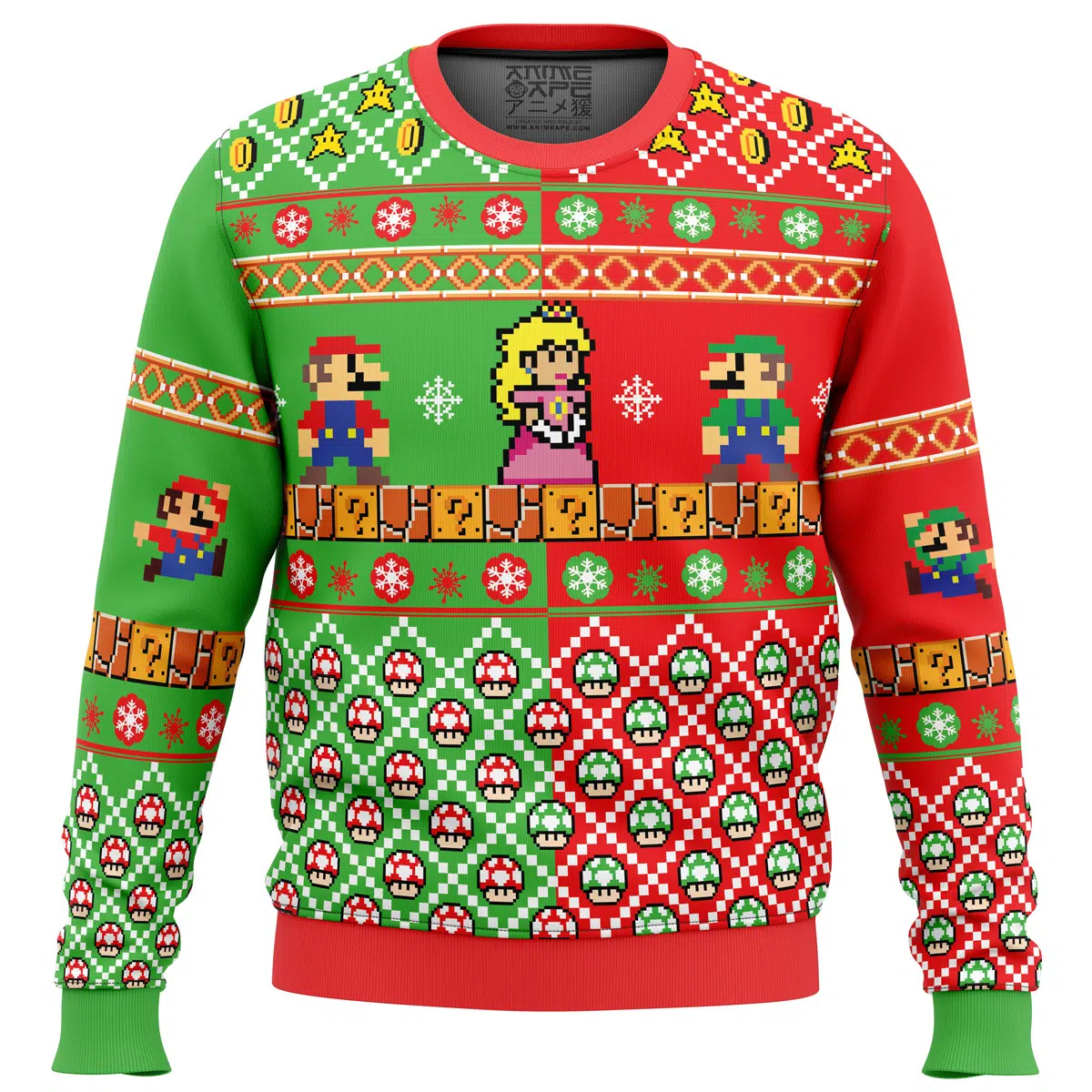 Buildercar - Mario Bros Ugly Christmas Sweater