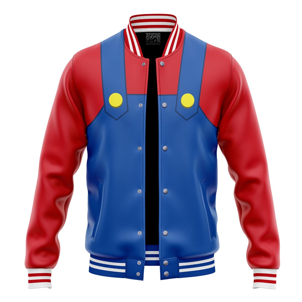 Buildercar - Mario Super Mario Bros Varsity Jacket