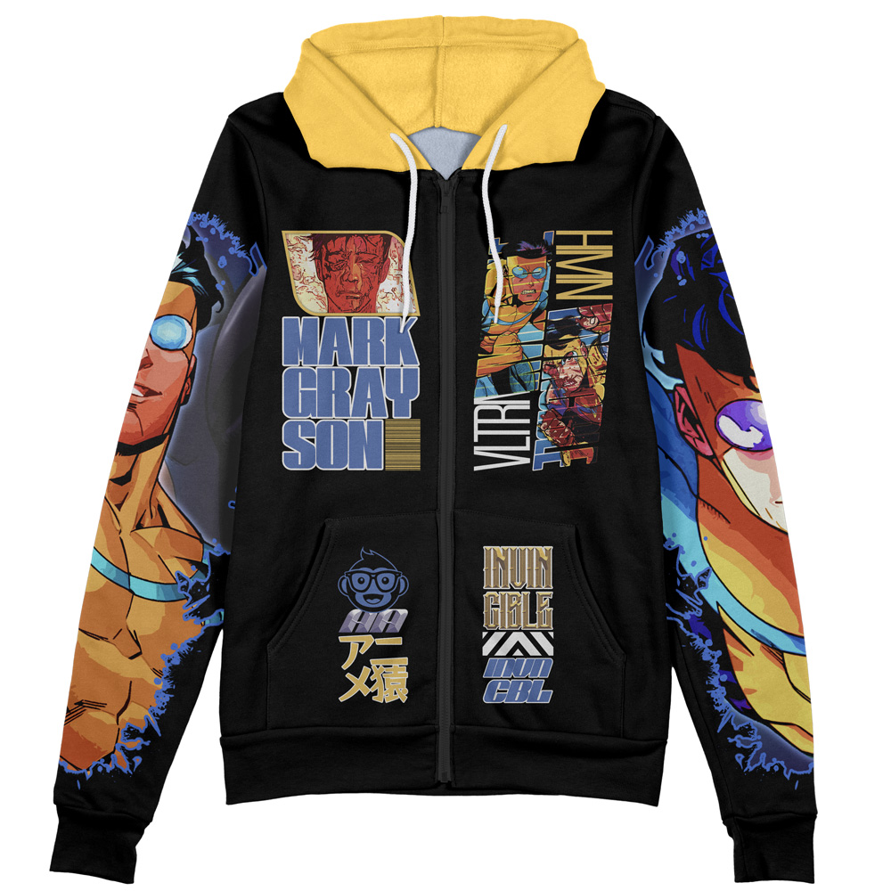 Buildercar - Mark Grayson Invincible Streetwear Zip Hoodie Jacket - Image 2
