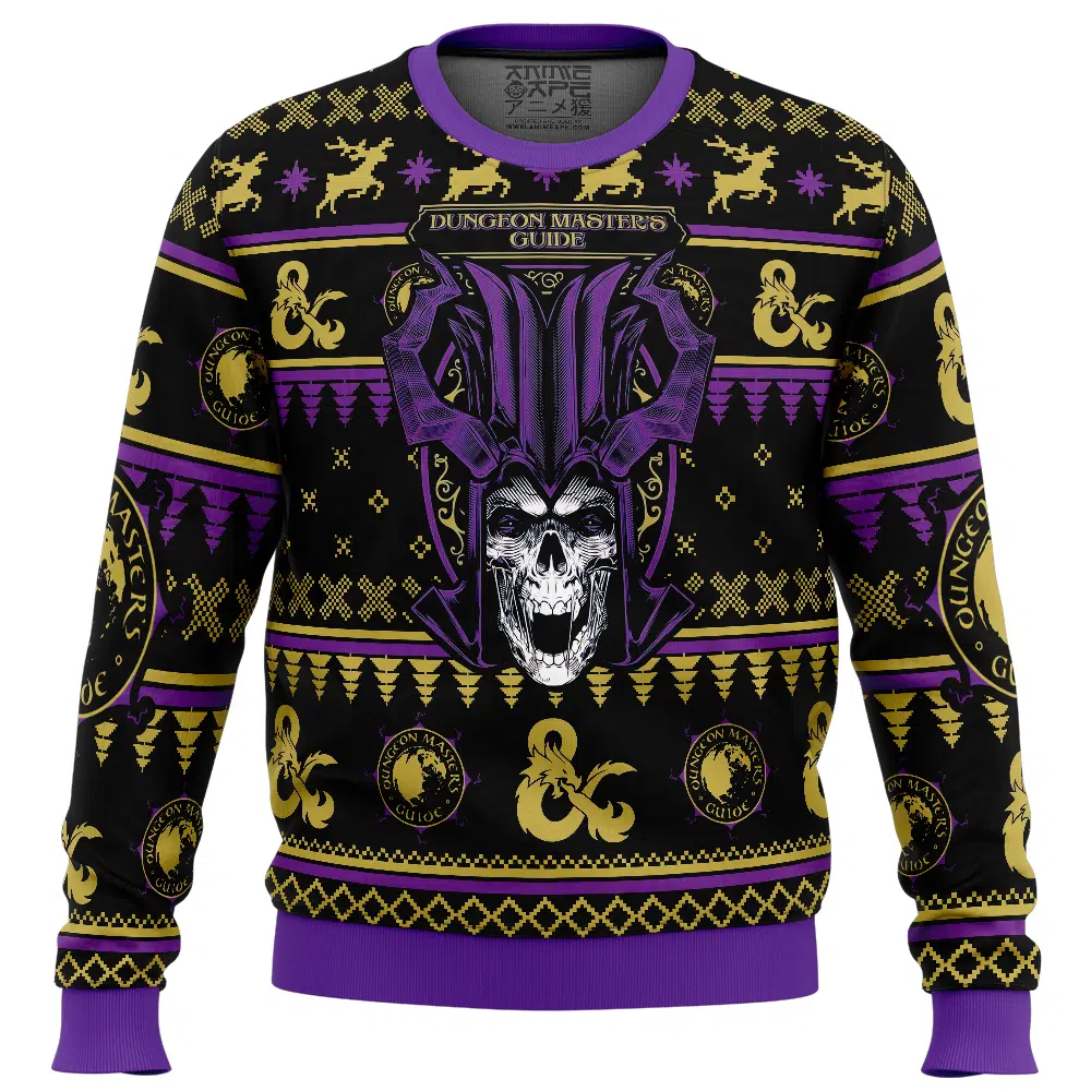 Buildercar - Master's Guide Dungeons and Dragons Ugly Christmas Sweater