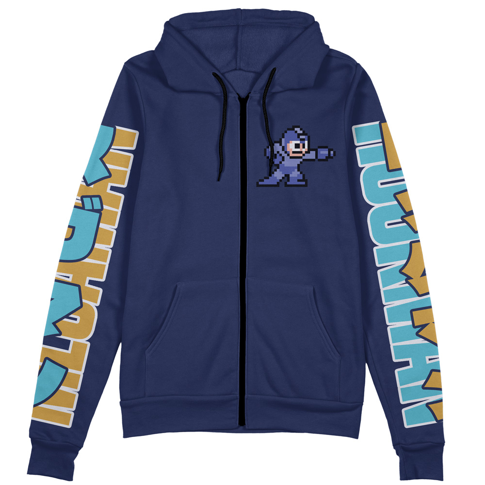 Buildercar - Mega Man Streetwear Zip Hoodie Jacket - Image 2