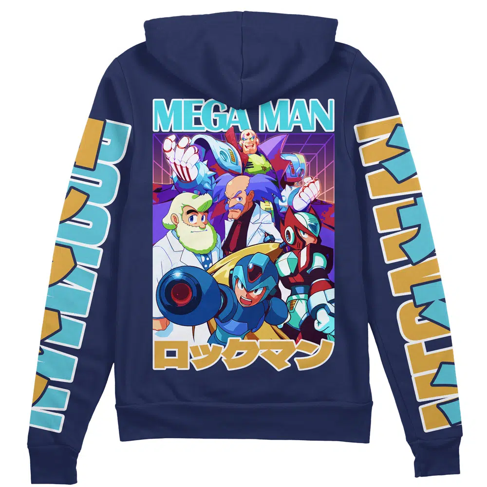 Buildercar - Mega Man Streetwear Zip Hoodie Jacket
