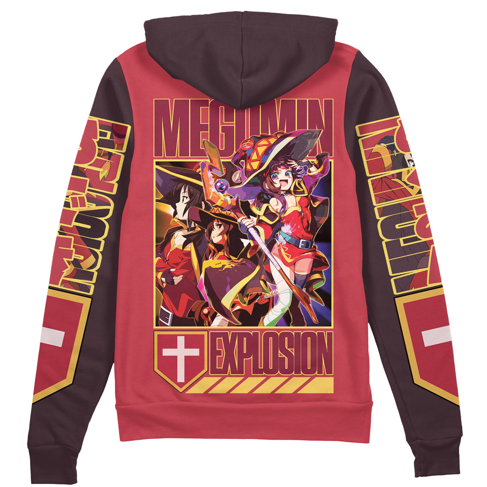 Buildercar - Megumin Konosuba Streetwear Zip Hoodie Jacket