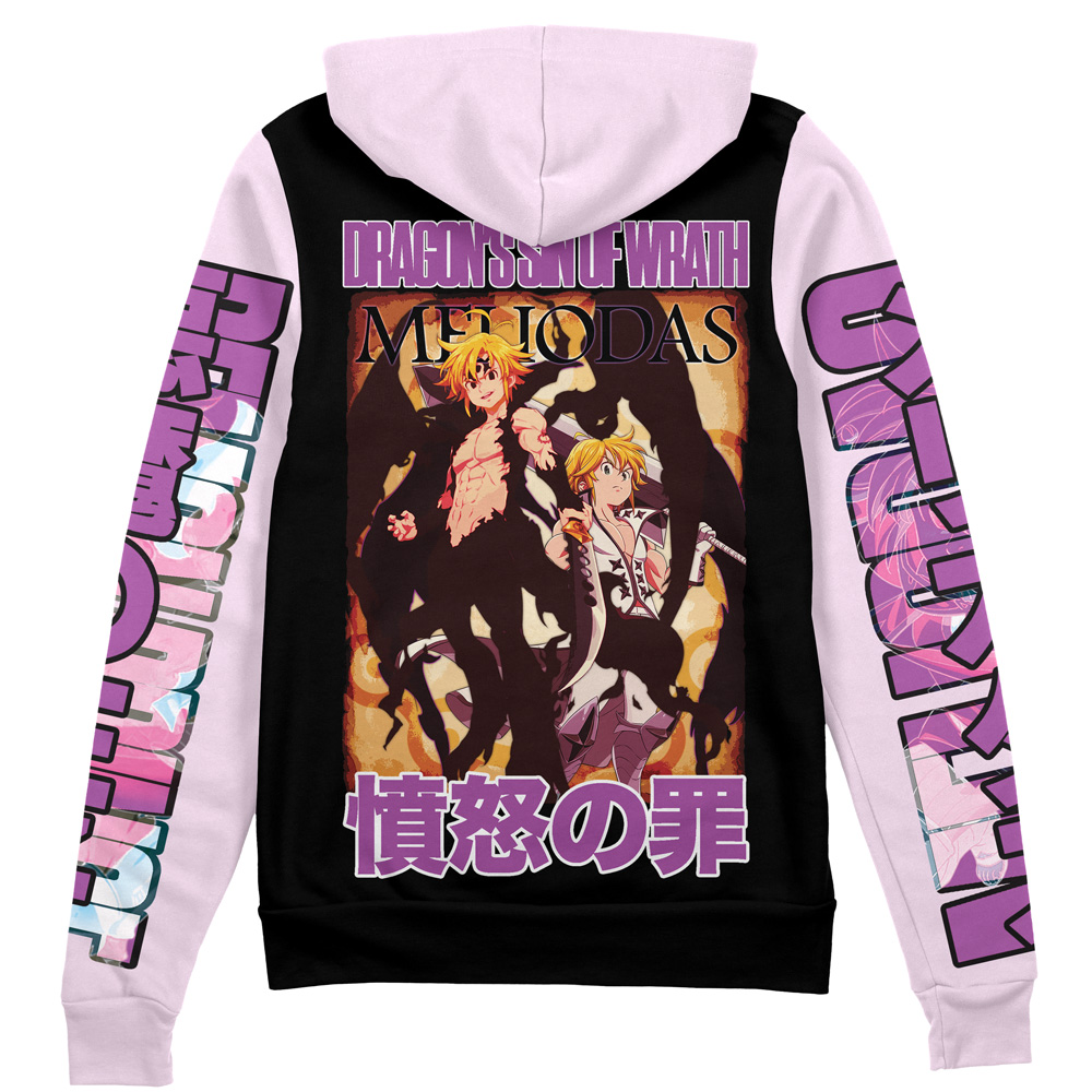 Buildercar - Meliodas Seven Deadly Sins Streetwear Zip Hoodie Jacket