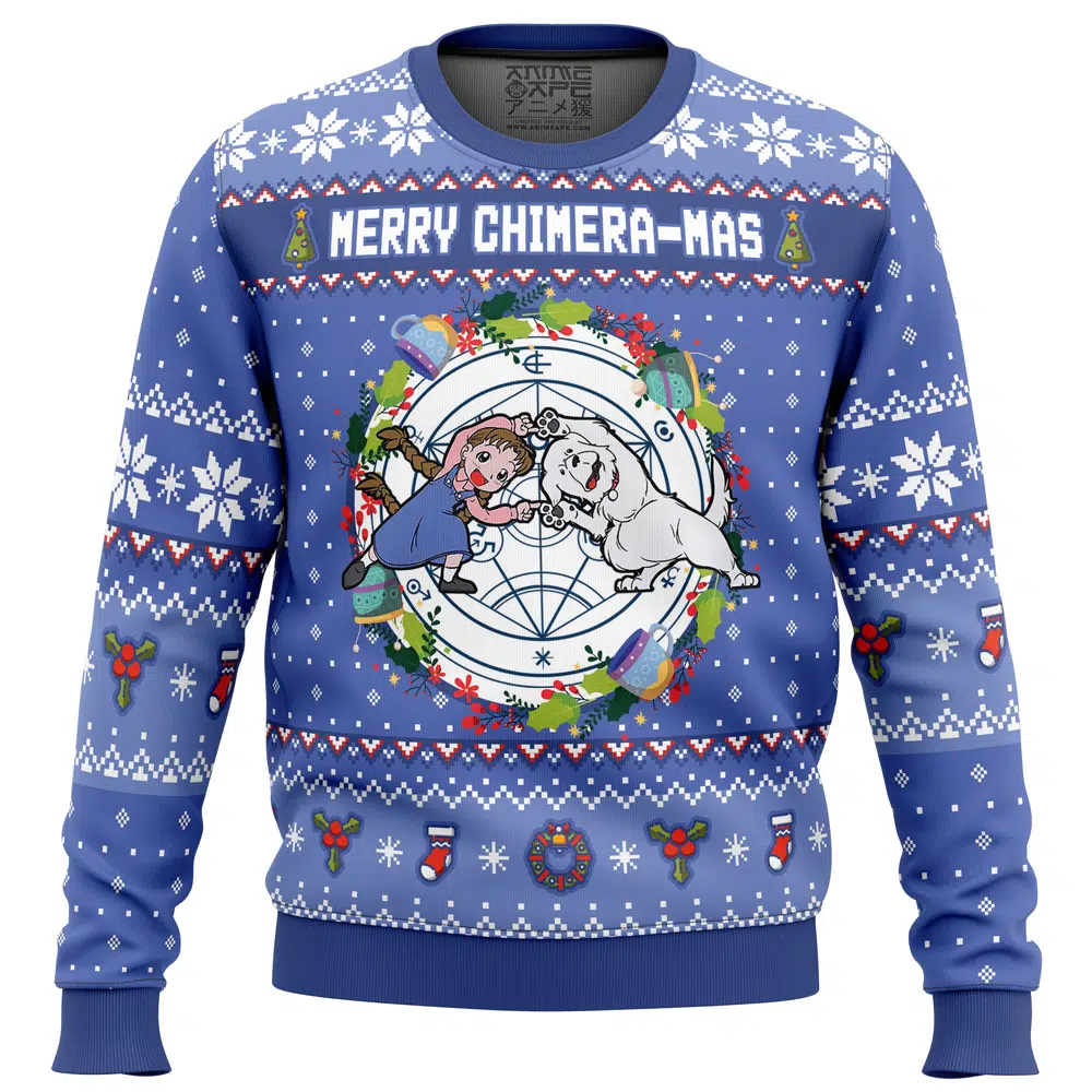 Buildercar - Merry Chimera-mas Fullmetal Alchemist Christmas Sweater