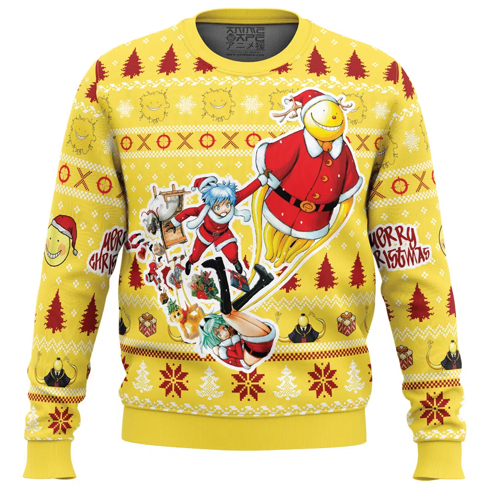 Buildercar - Merry Christmas Assassination Classroom Ugly Christmas Sweater