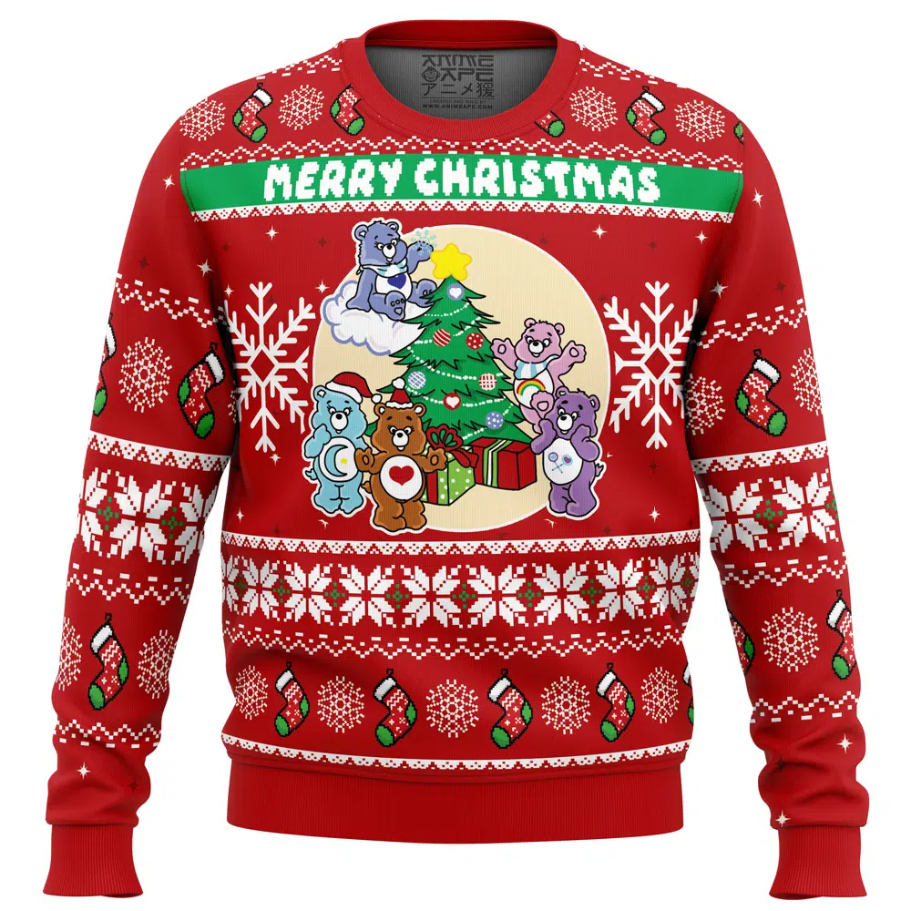Buildercar - Merry Christmas Faux This Care Bears Ugly Christmas Sweater