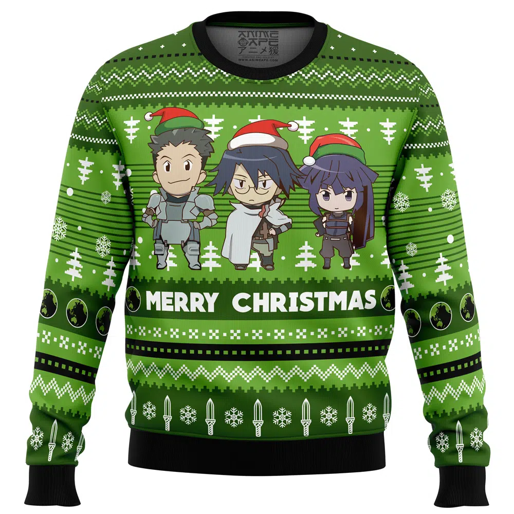 Buildercar - Merry Christmas Log Horizon Ugly Christmas Sweater