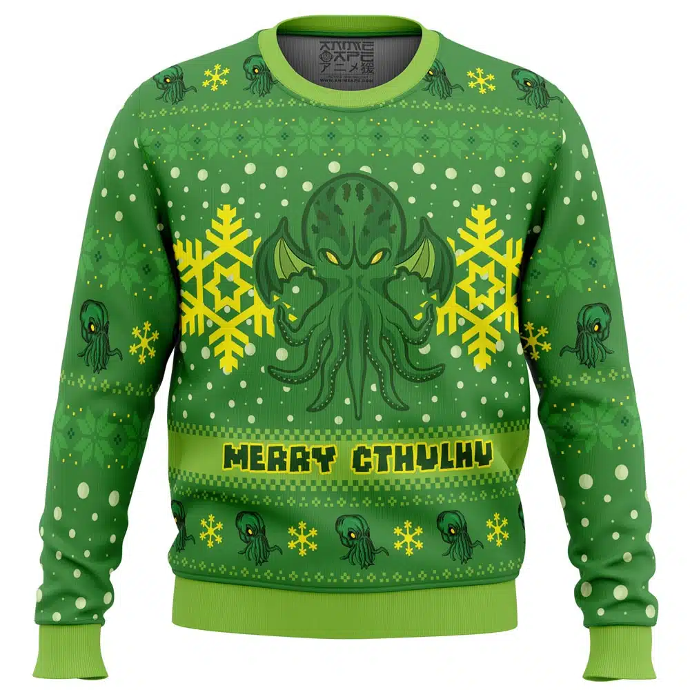 Buildercar - Merry Cthulhu Ugly Christmas Sweater