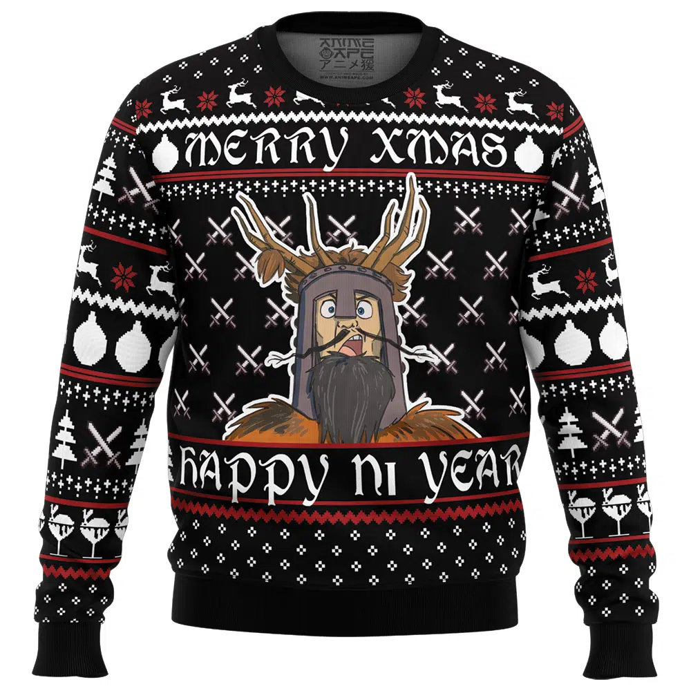 Buildercar - Merry Xmas Happy Ni Year Monty Python Ugly Christmas Sweater