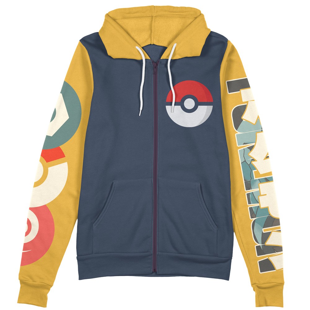 Buildercar - Metagross Pokemon Streetwear Zip Hoodie Jacket - Image 2