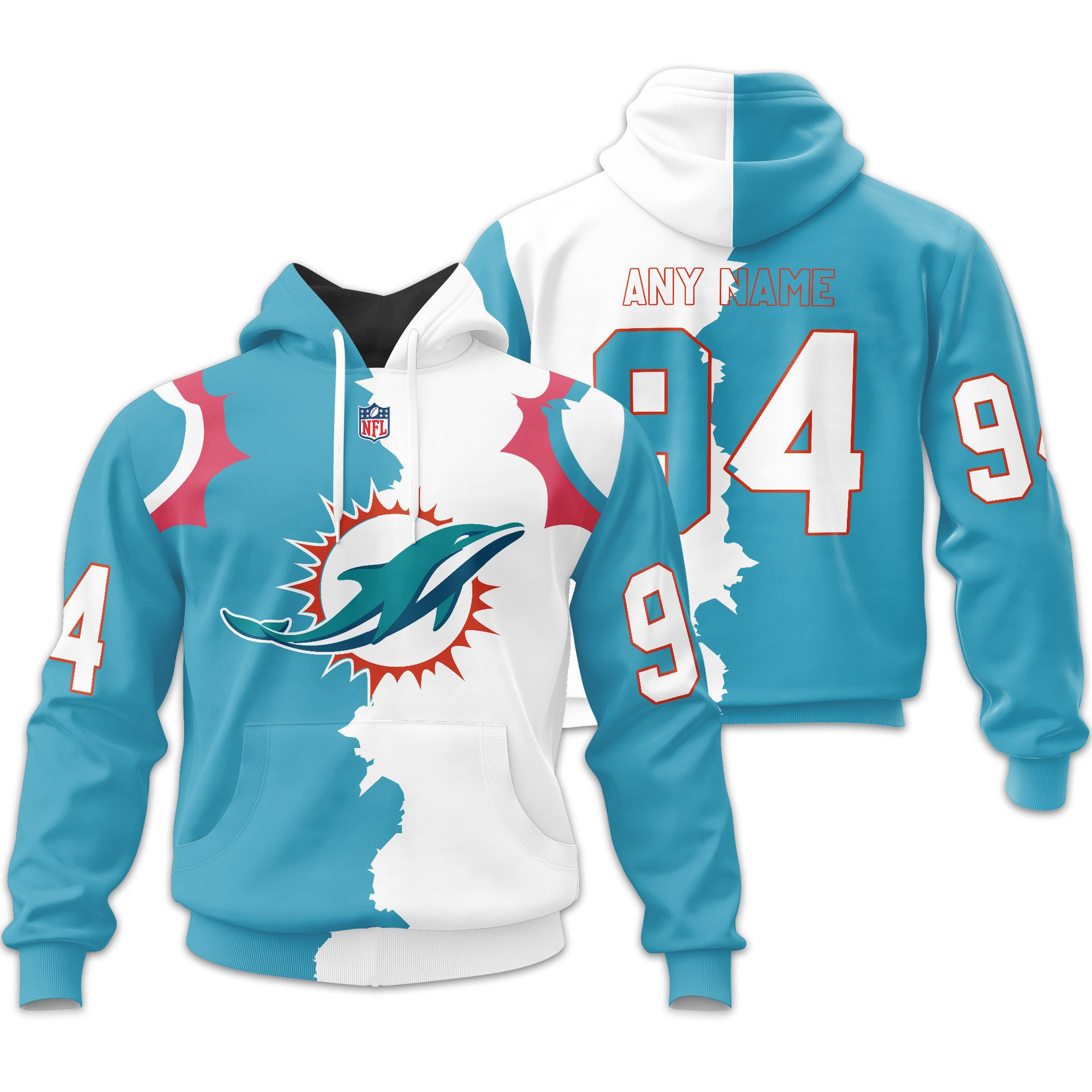 Buildercar - Miami Dolphins | Home Mix Away Hoodie