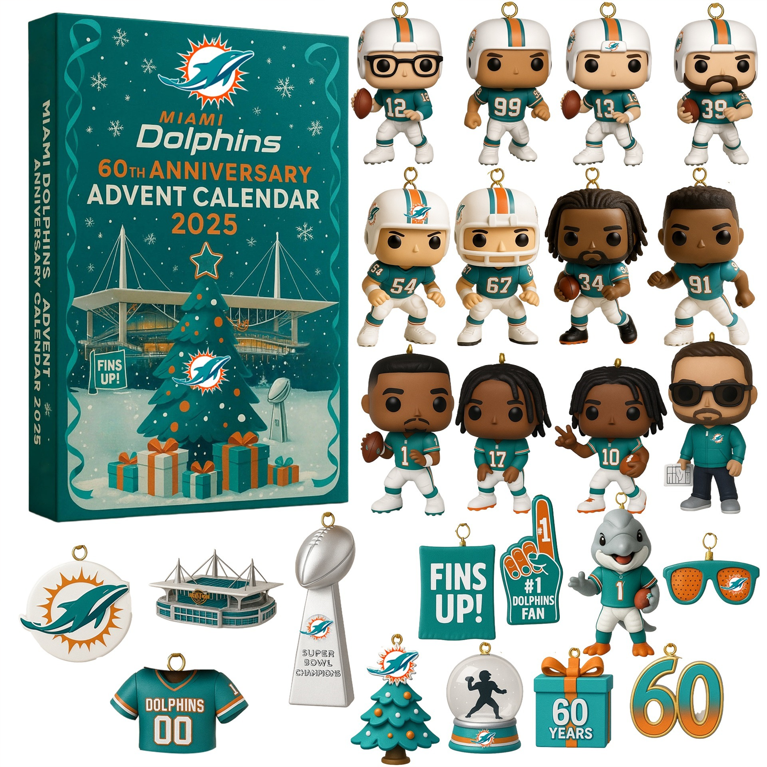 Buildercar - Miami Dolphins x NFL Anniversary Advent Calendar  