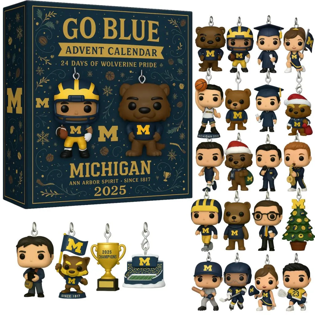 Buildercar - Michigan Wolverines Advent Calendar 2025 -2D Acrylic