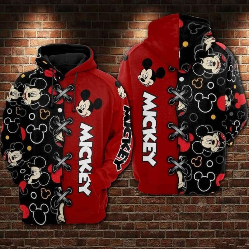 Buildercar - Mickey Mouse 9 Over Print 3d Hoodie