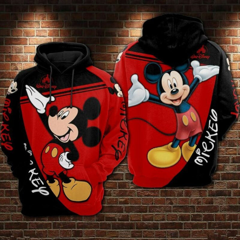 Buildercar - Mickey Mouse Movies Disney 4 Over Print 3d Hoodie