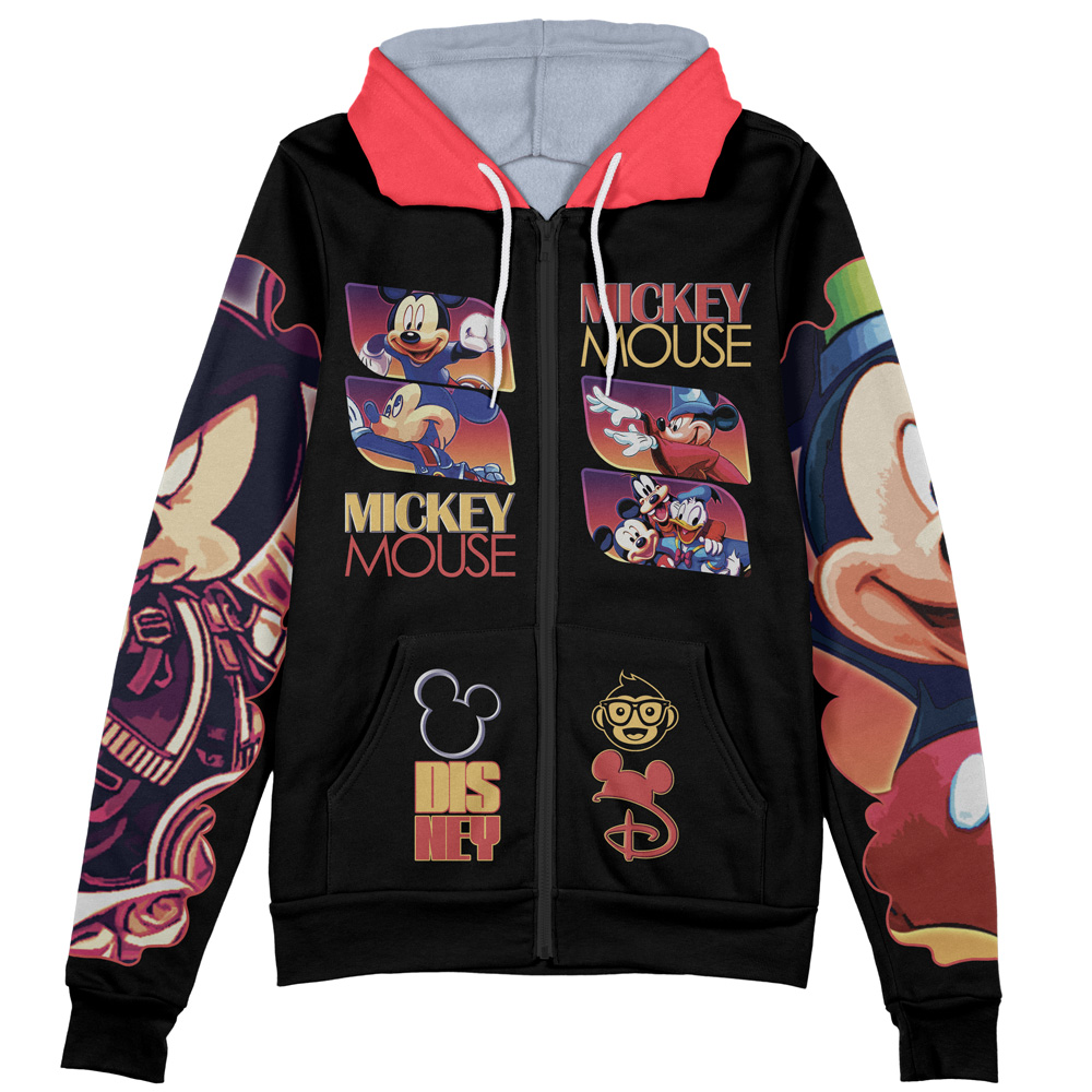 Buildercar - Mickey Mouse Streetwear Zip Hoodie Jacket - Image 2