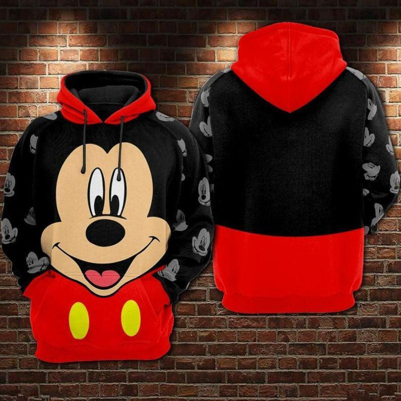 Buildercar - Mickey Mouse, Walt Disney Over Print 3d Hoodie 327