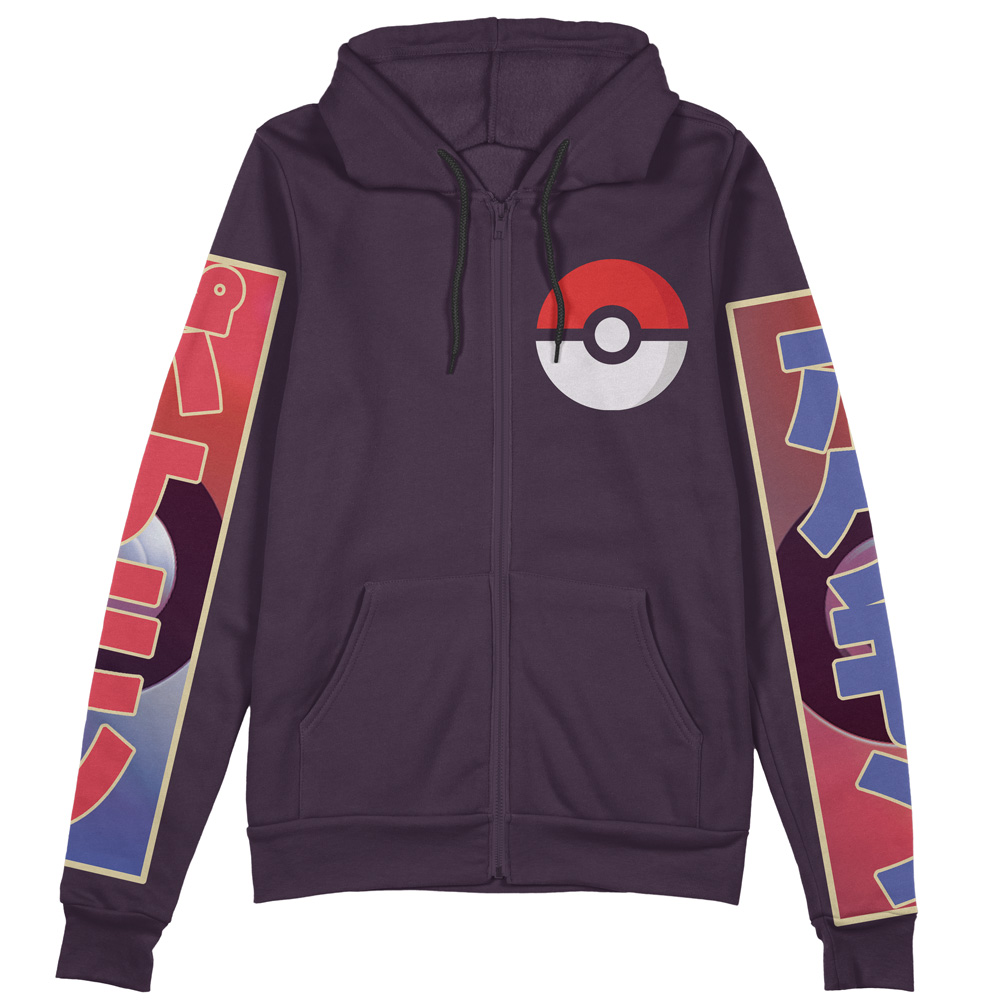 Buildercar - Milotic Pokemon Streetwear Zip Hoodie Jacket - Image 2