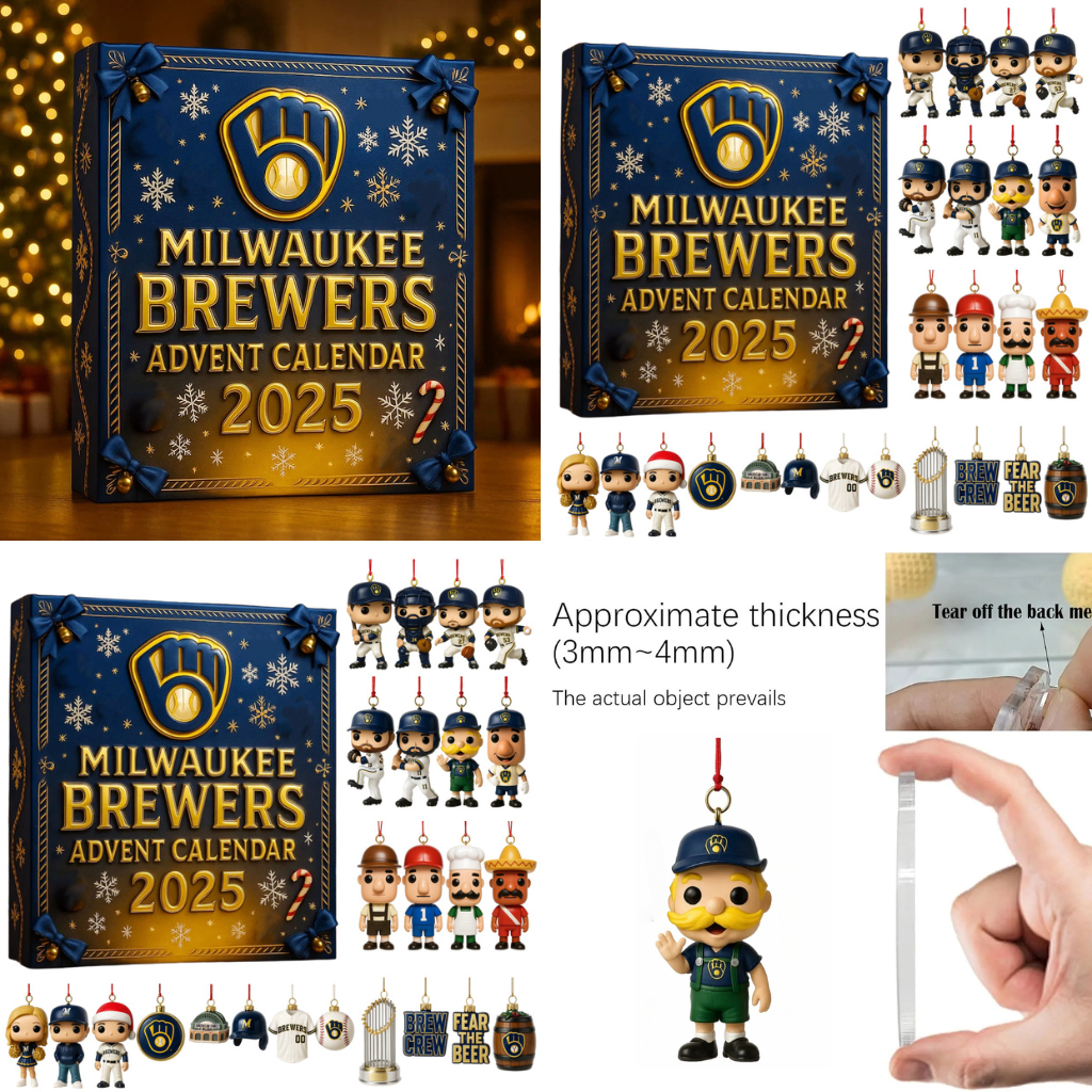 Buildercar - Milwaukee Brewers Advent Calendar 2025 -2D Acrylic