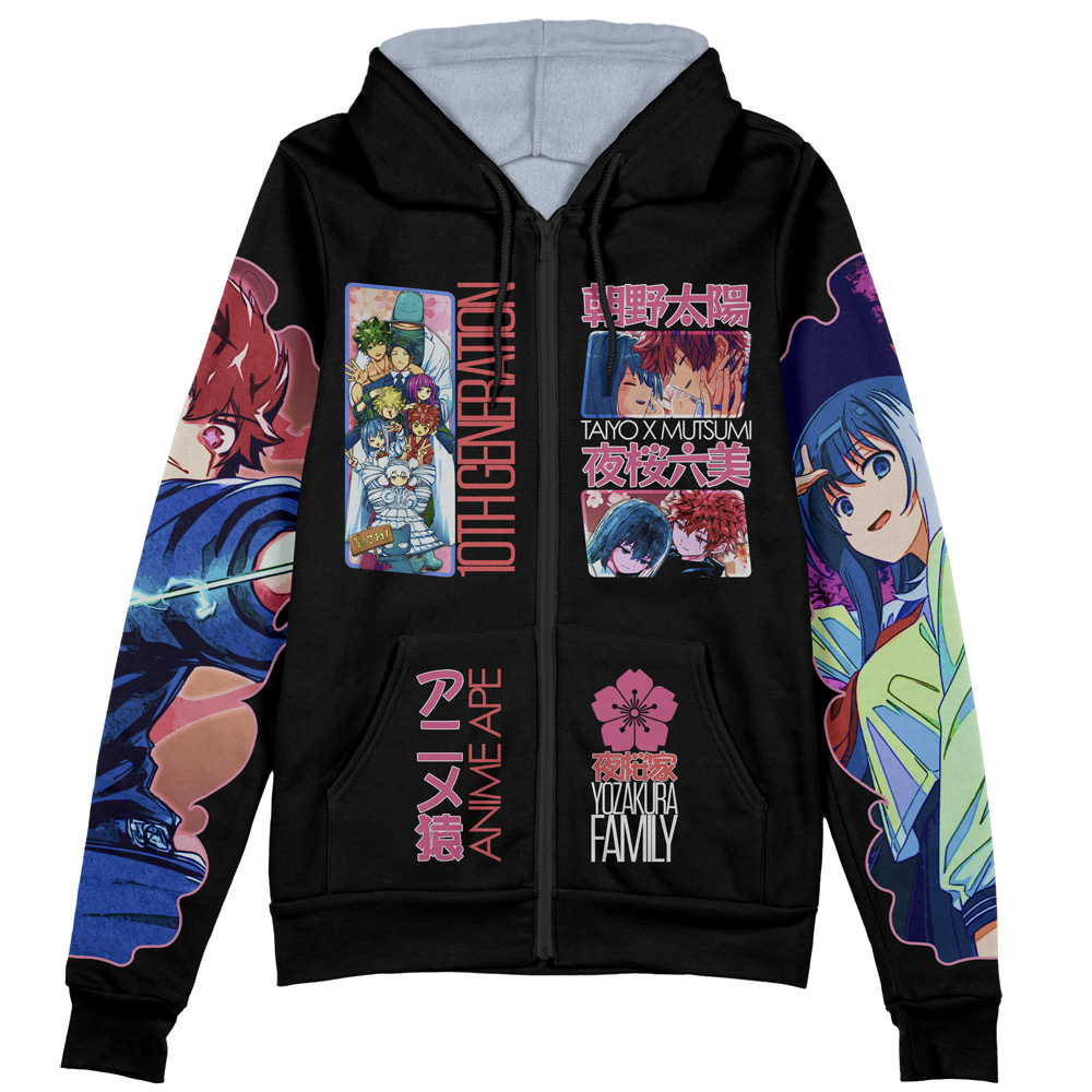 Buildercar - Mission Yozakura Family Streetwear Zip Hoodie Jacket - Image 2