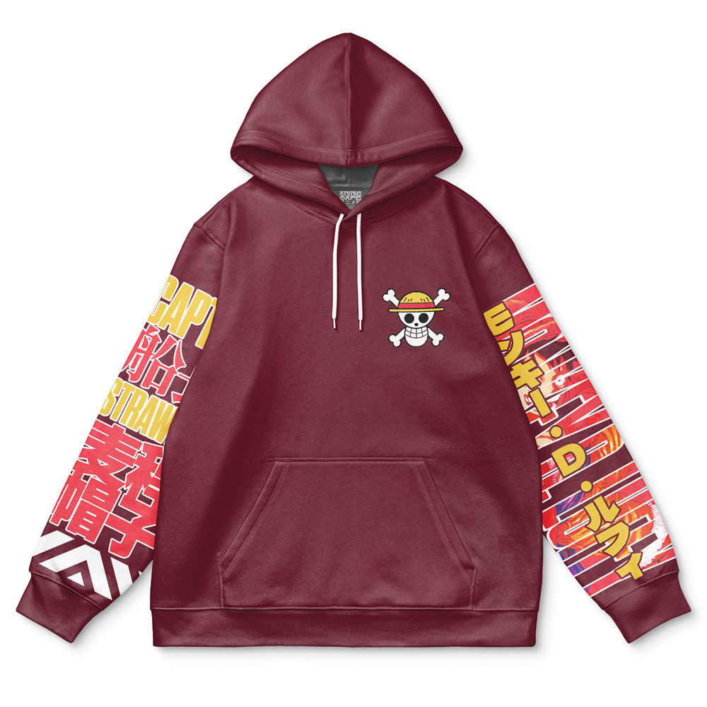 Buildercar - Monkey D. Luffy V3 One Piece Streetwear Hoodie - Image 2