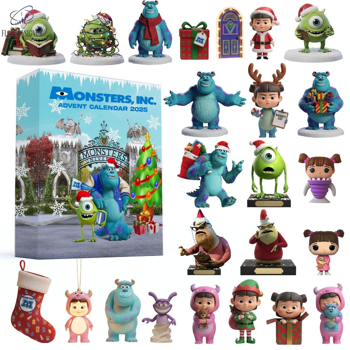 Buildercar - Monsters, Inc Advent Calendar 2025 -2D Acrylic
