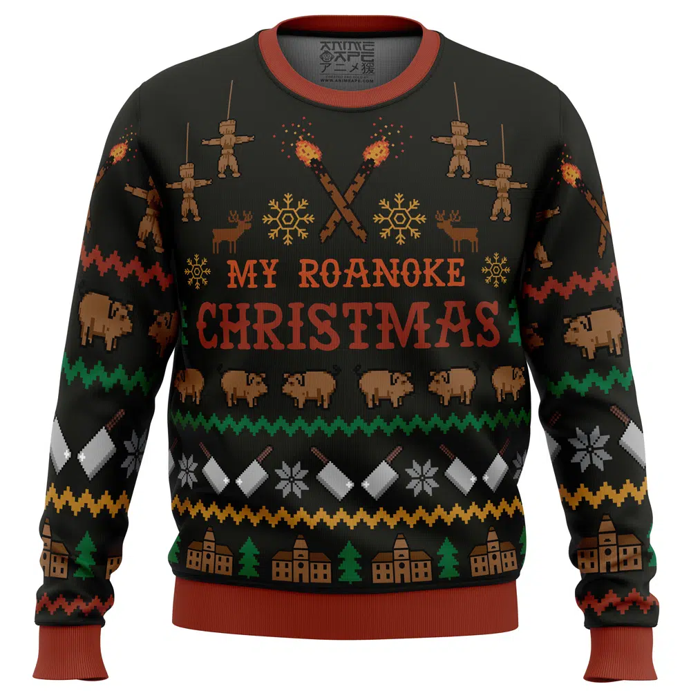 Buildercar - My Roanoke Christmas American Horror Story Ugly Christmas Sweater