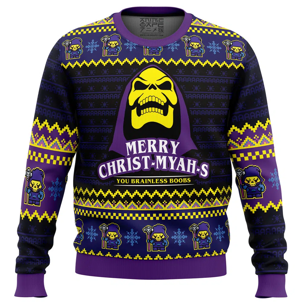 Buildercar - MYAH-rry Christ-MYAHs He-Man Ugly Christmas Sweater