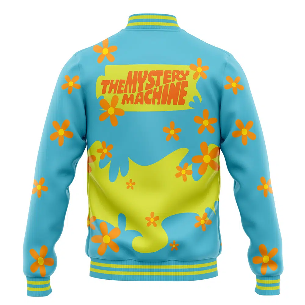 Buildercar - Mystery Machine Pattern Scooby Doo Varsity Jacket