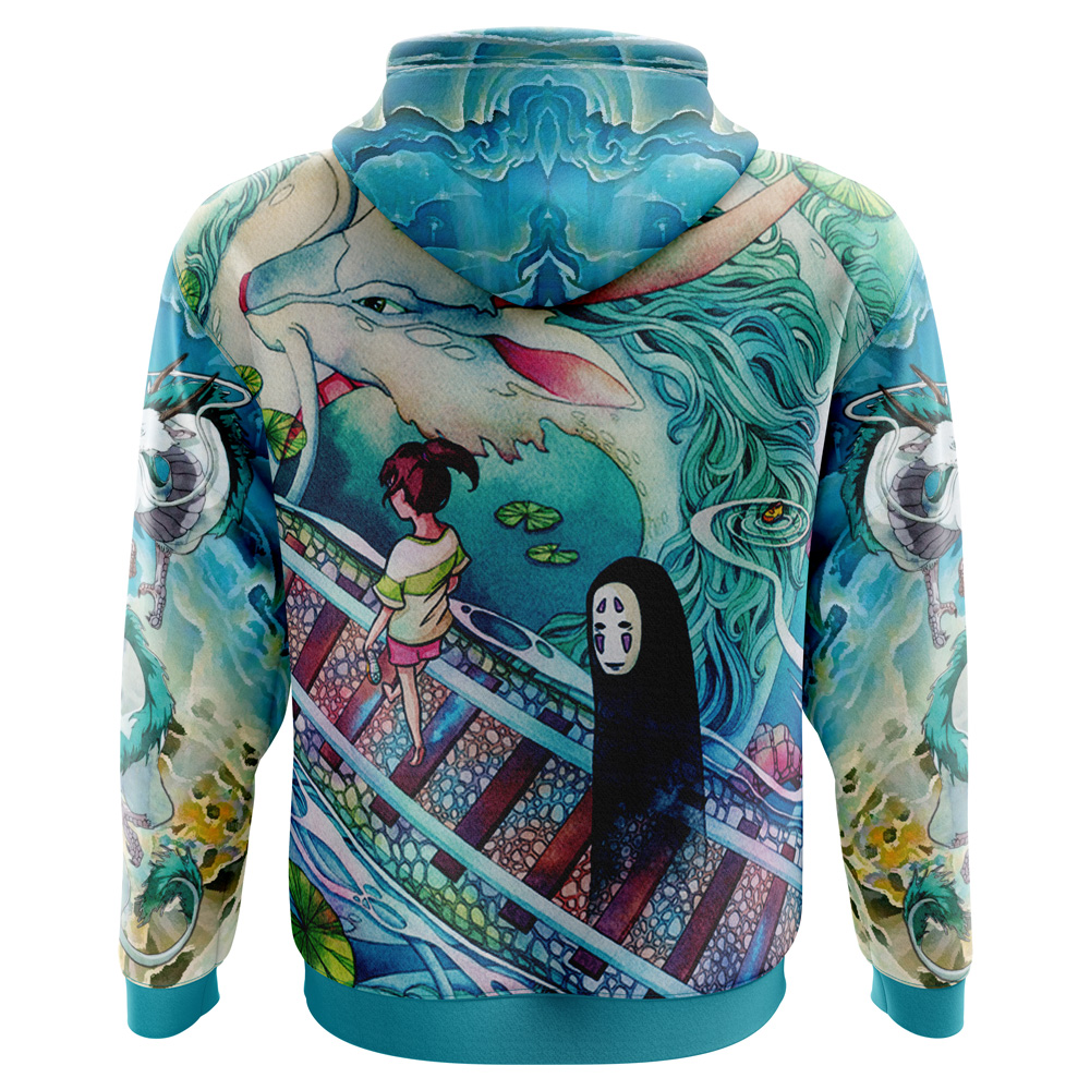 Buildercar - Mythical Spirited Away Studio Ghibli Hoodie - Image 3