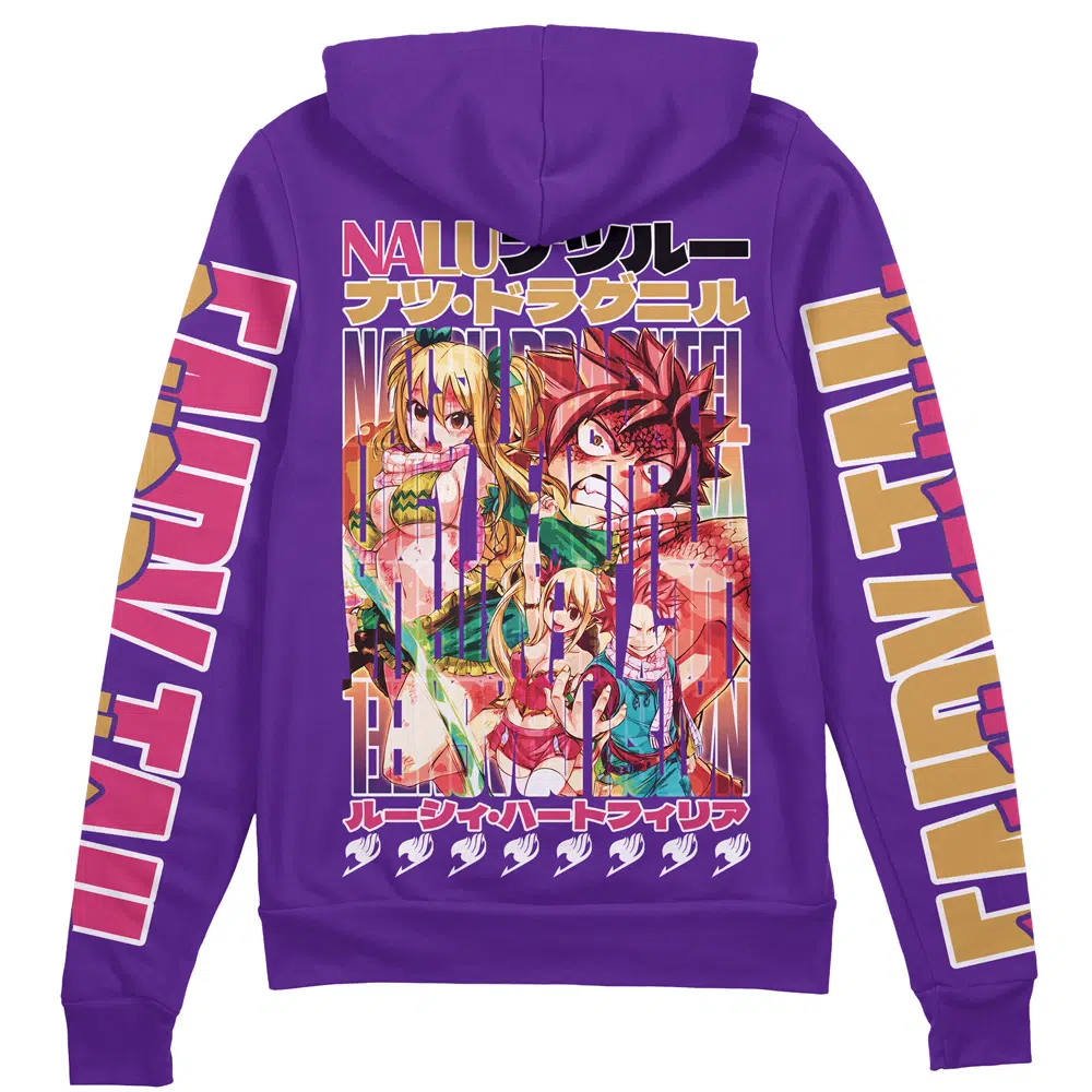 Buildercar - Nalu Fairy Tail Streetwear Zip Hoodie Jacket