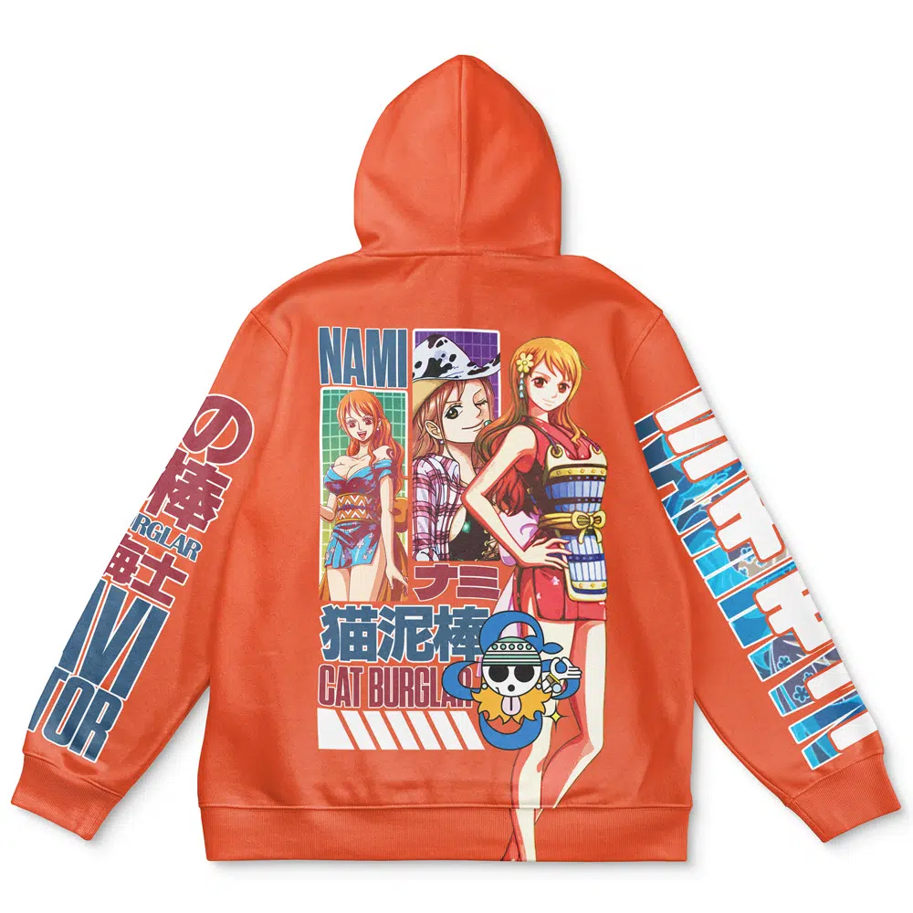 Buildercar - Nami V2 One Piece Streetwear Hoodie