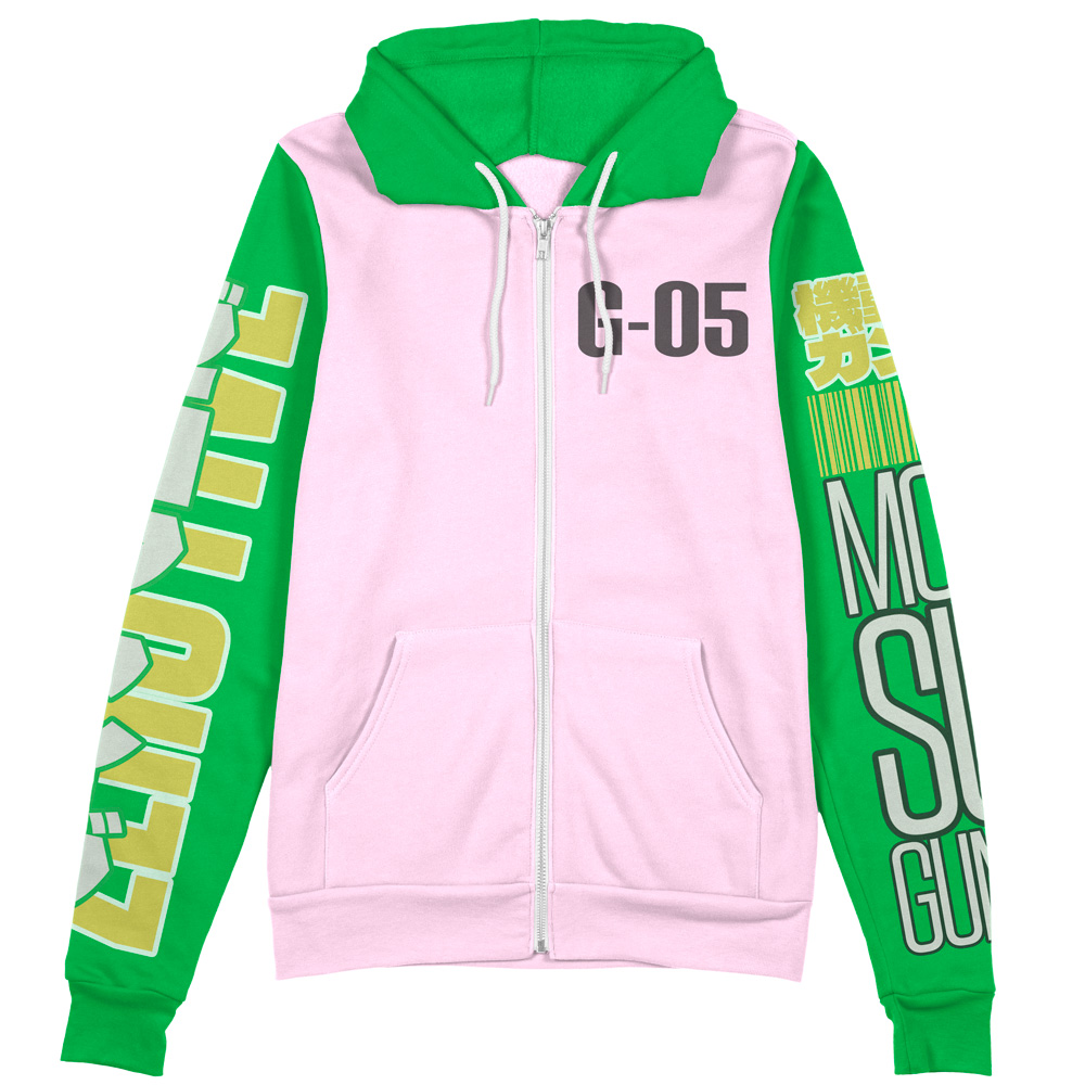 Buildercar - Nataku x Chang Wufei Gundam Wing Endless Waltz Streetwear Zip Hoodie Jacket - Image 2