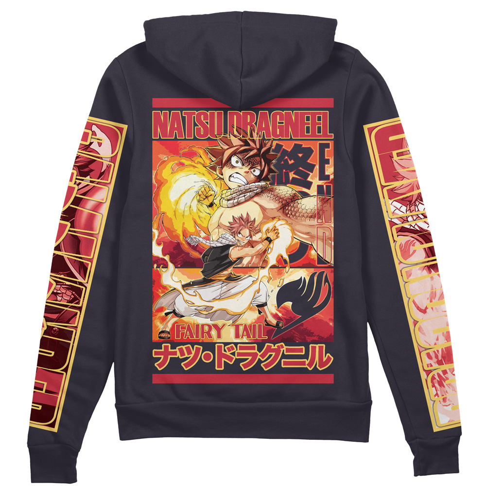 Buildercar - Natsu Dragneel Fairy Tail Streetwear Zip Hoodie Jacket