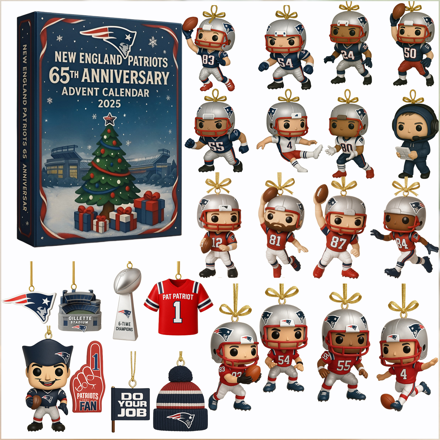 Buildercar - New England Patriots x NFL Anniversary Advent Calendar  