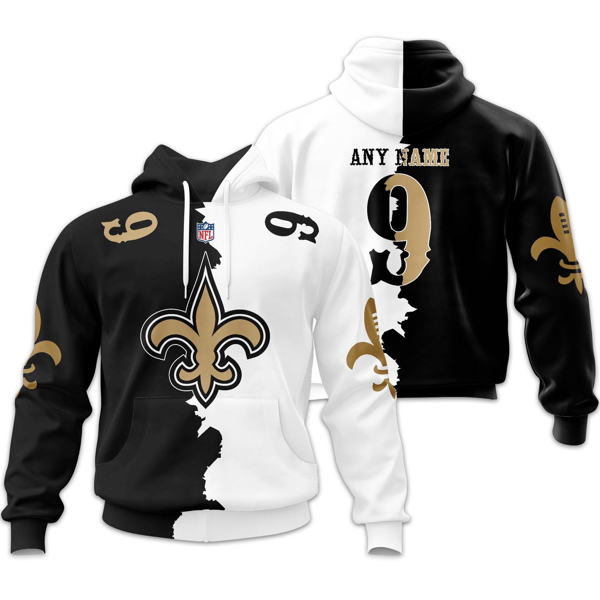 Buildercar - New Orleans Saints | Home Mix Away Hoodie