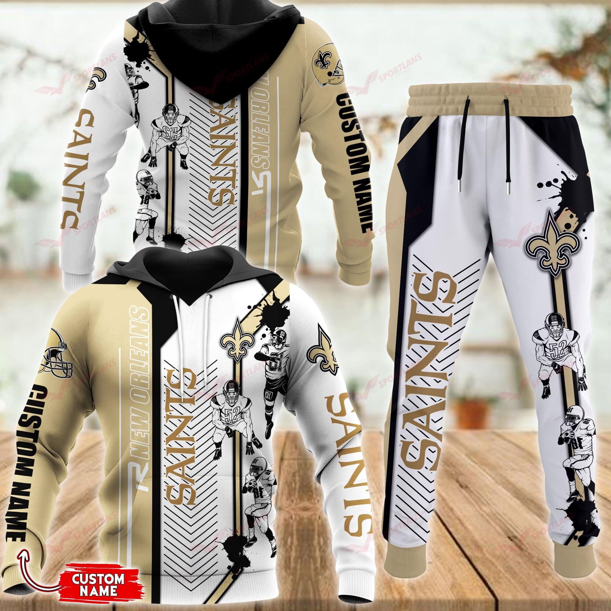 Buildercar - New Orleans Saints Personalized Hoodie & Jogger 