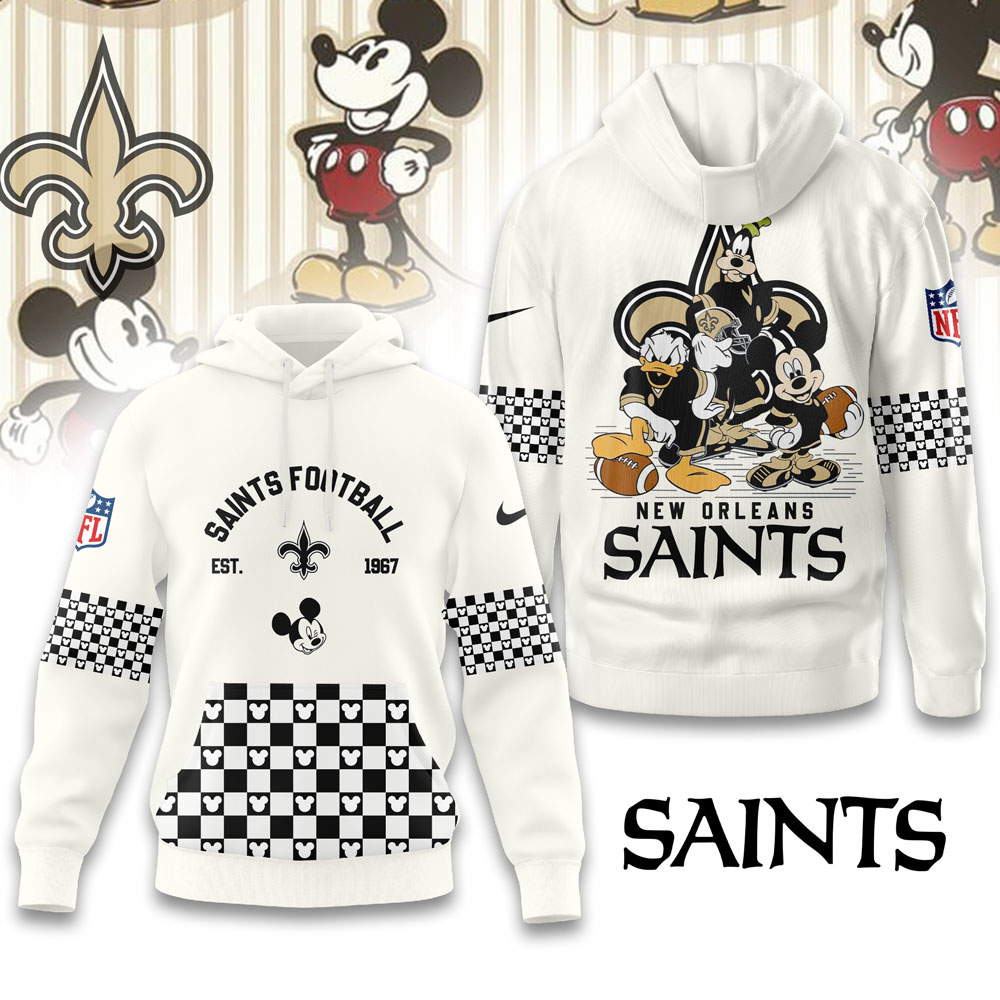 Buildercar - New Orleans Saints | Premium NFL Game Day Disney Hoodie