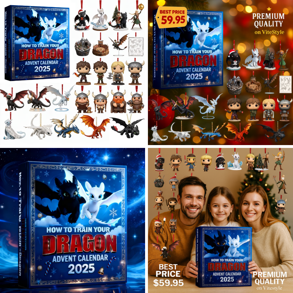 Buildercar - NEW Toothless Advent Calendar 2025 -2D Acrylic