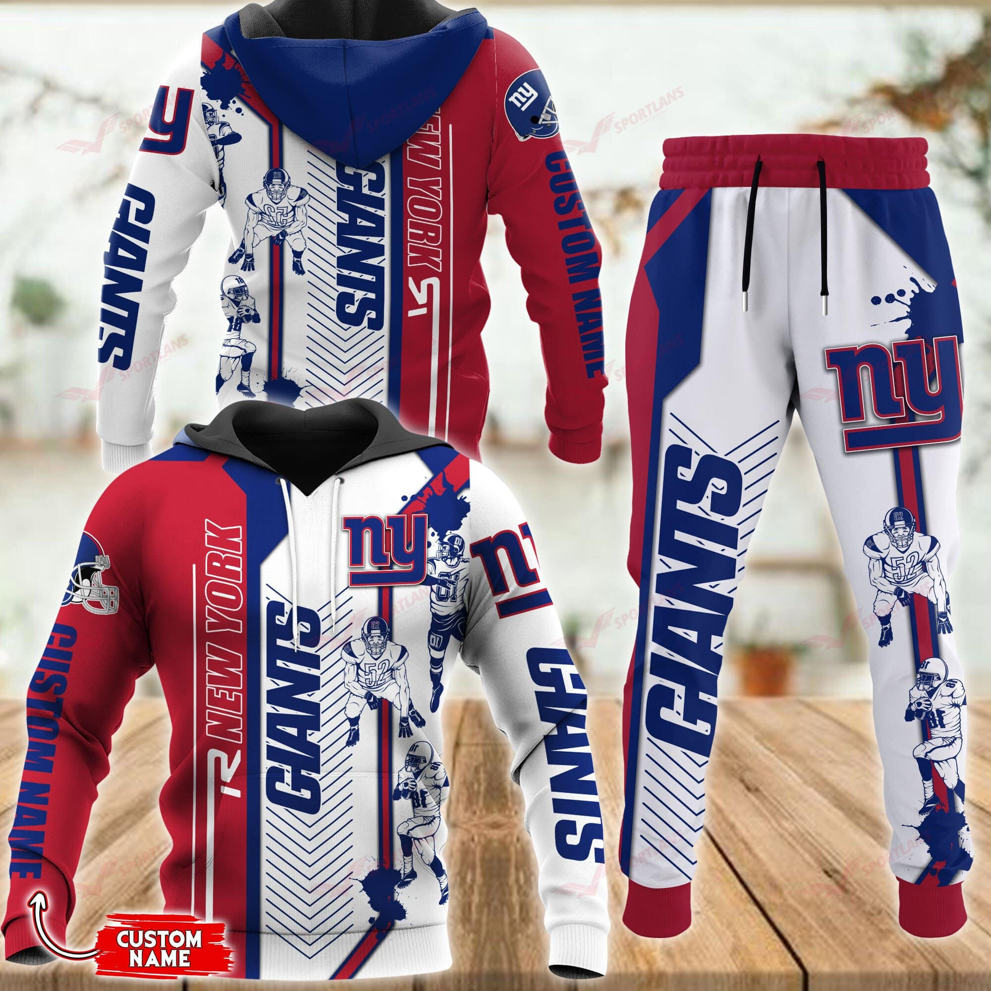 Buildercar - New York Giants Personalized Hoodie & Jogger 