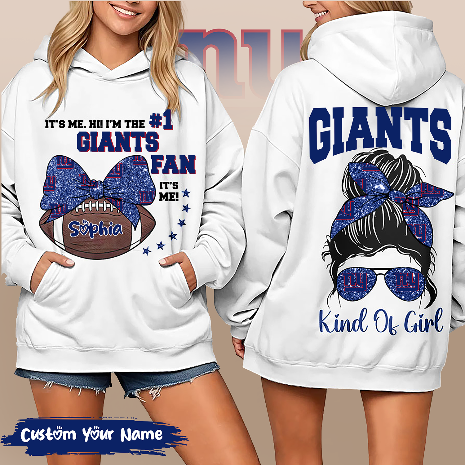 Buildercar - New York Giants Premium NFL KIndianapolis Colts Of Girl Hoodie